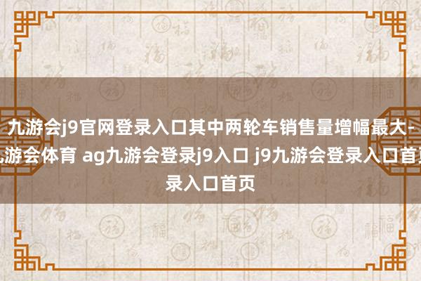 九游会j9官网登录入口其中两轮车销售量增幅最大-九游会体育 ag九游会登录j9入口 j9九游会登录入口首页